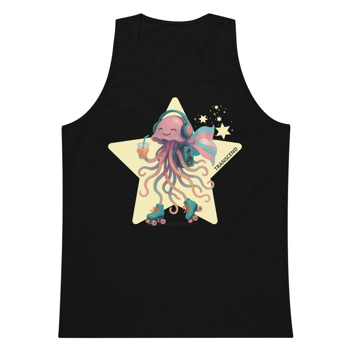 Print 'Jelly Roll' Premium Tank Top Black MILTTI