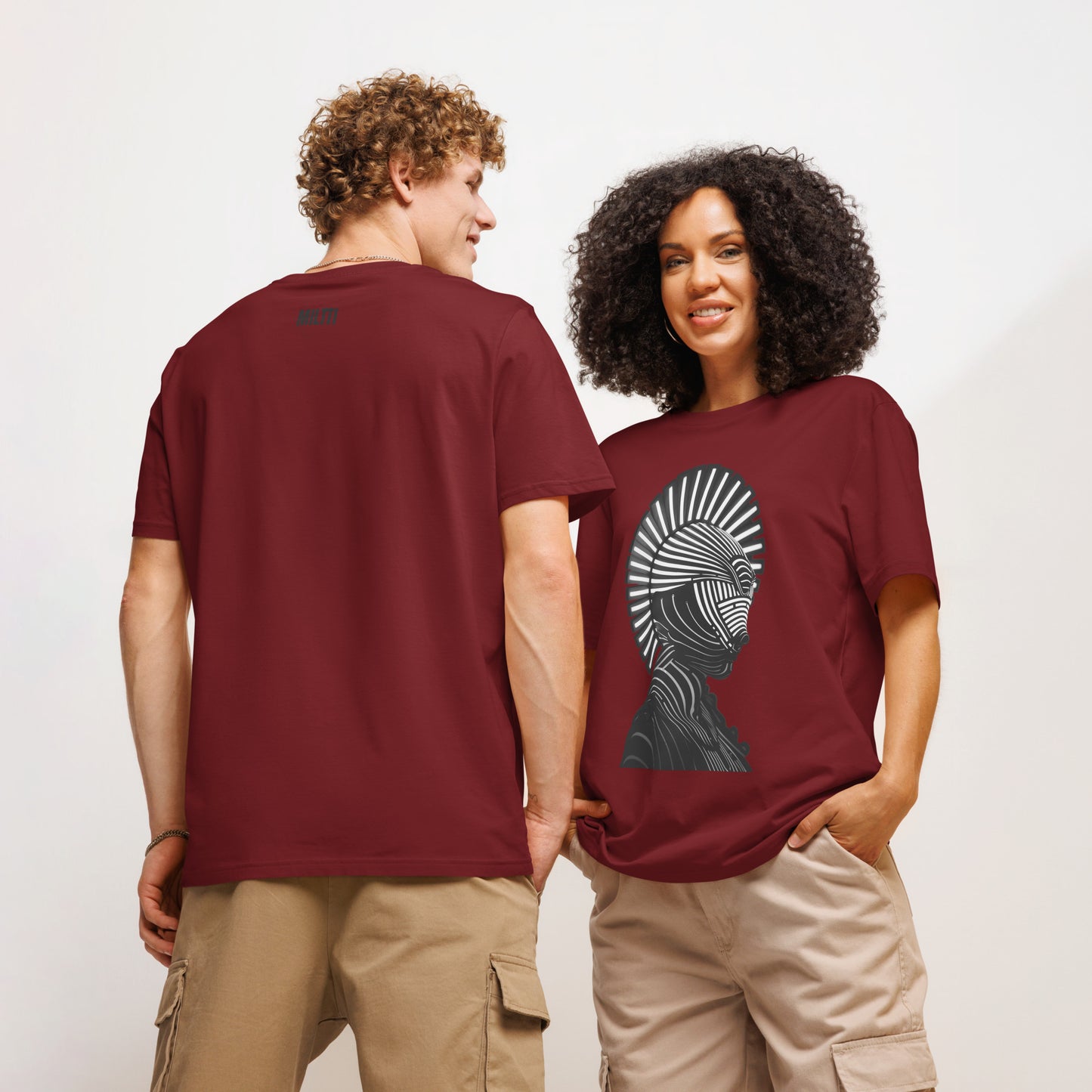 Print 'Luminous Warrior' Organic T-shirt MILTTI