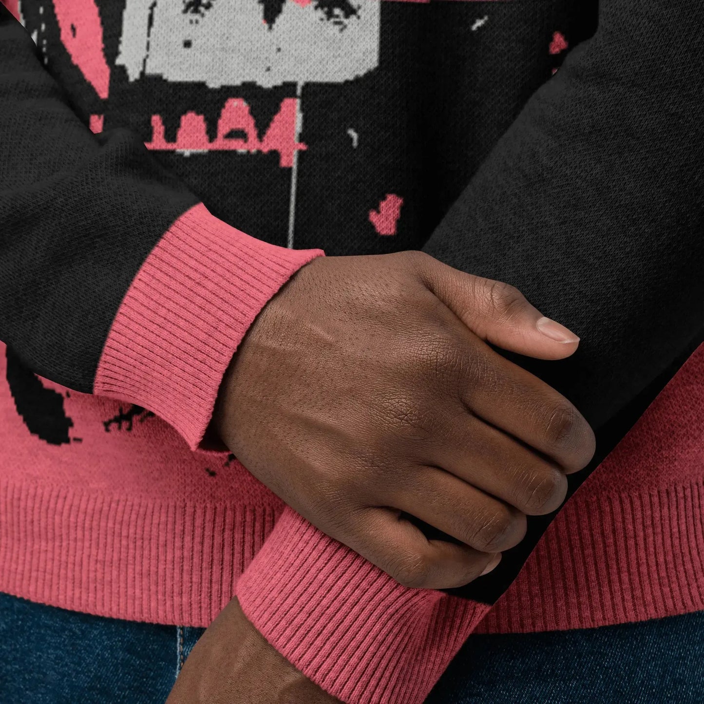 Print 'Neon Afterlife' Knitted Sweater MILTTI