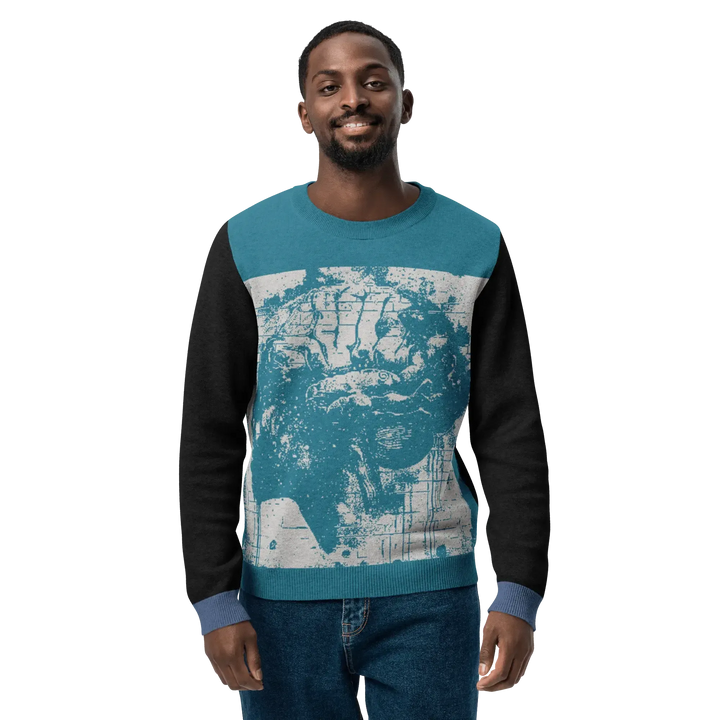 Print 'Neon Mind' Knitted Sweater MILTTI