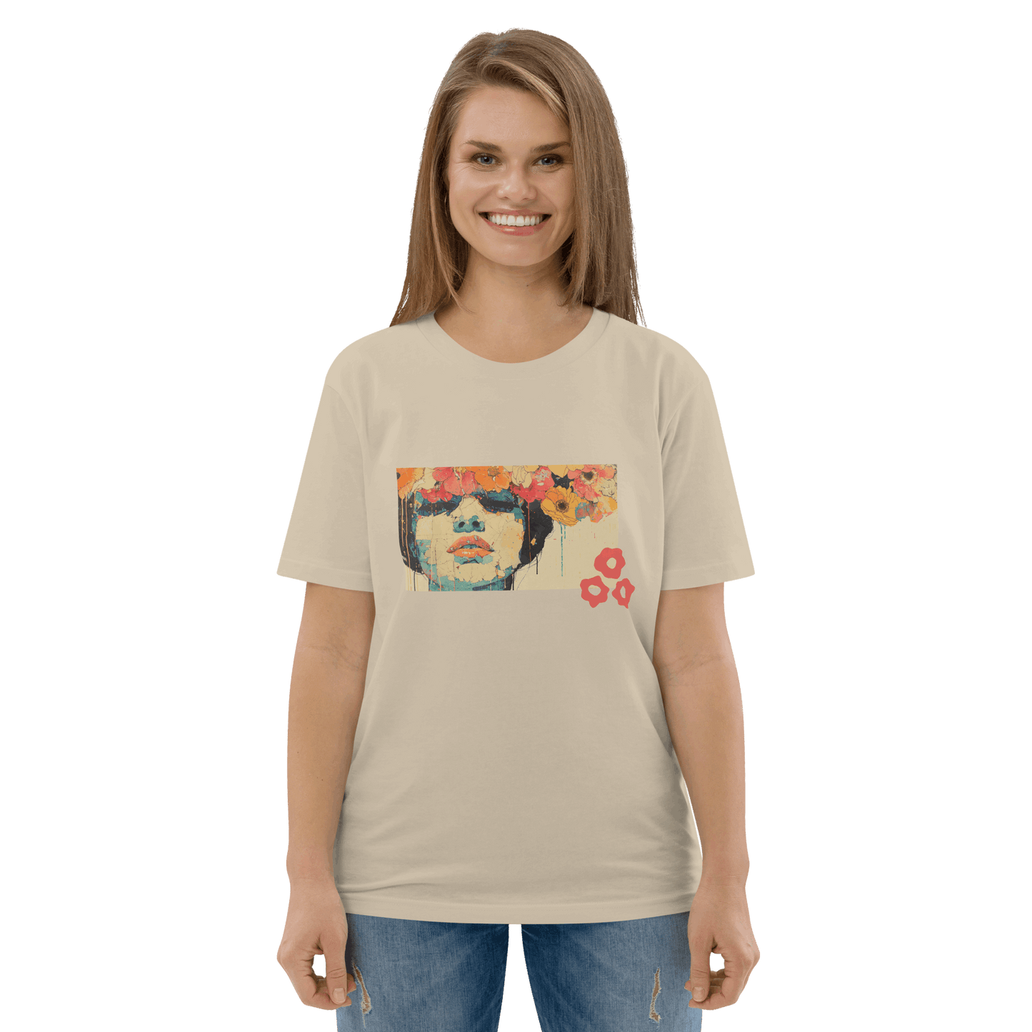 Print 'Petal Thoughts' Organic Cotton T-shirt MILTTI
