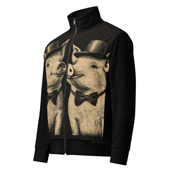 Print 'Pig Couple' Track Jacket MILTTI