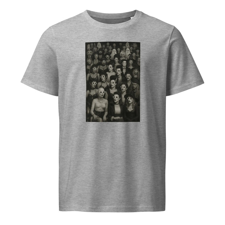 Print 'Queer Horror Cinema' Organic T-shirt Heather Grey MILTTI