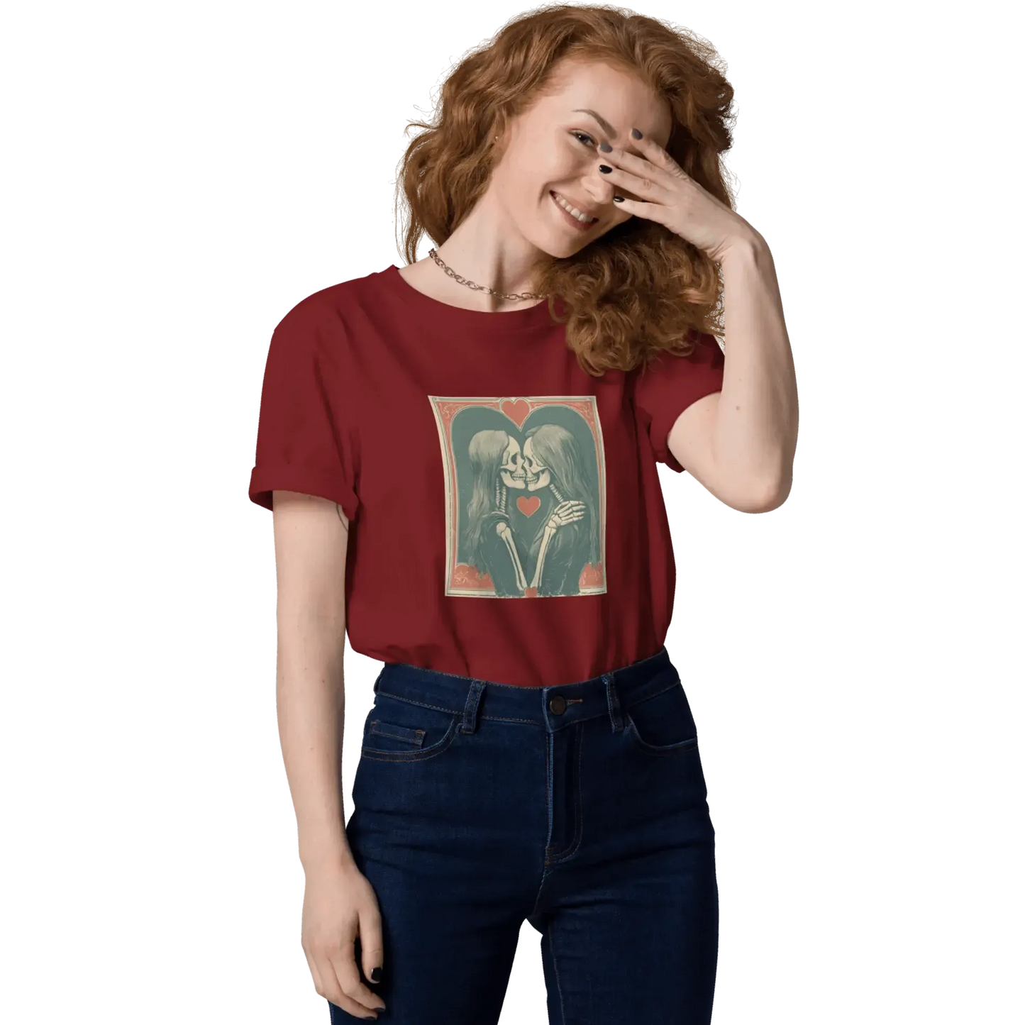 Print 'Skullmates' Organic Cotton T-shirt MILTTI