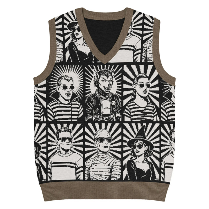 Print 'Spooky Pride' Knit Vest XS MILTTI