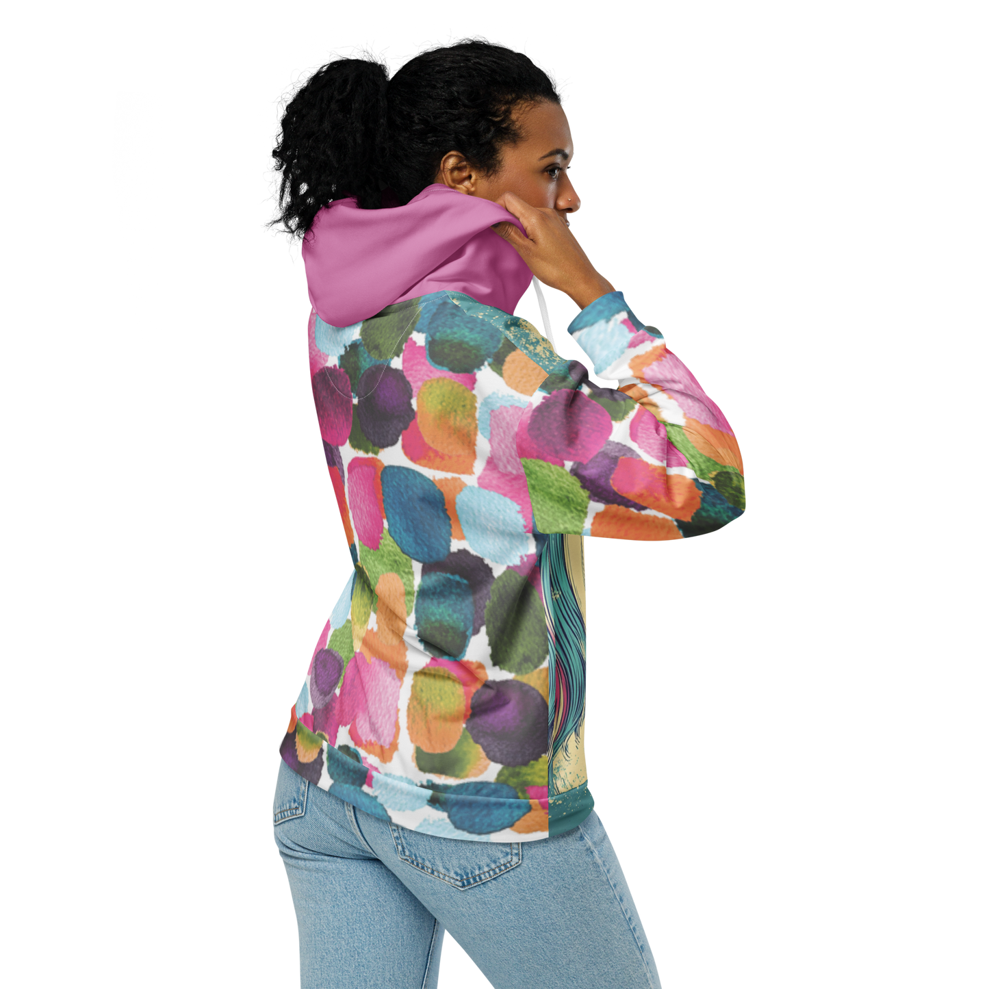 Print 'Unicorn Couple' Zip Hoodie MILTTI