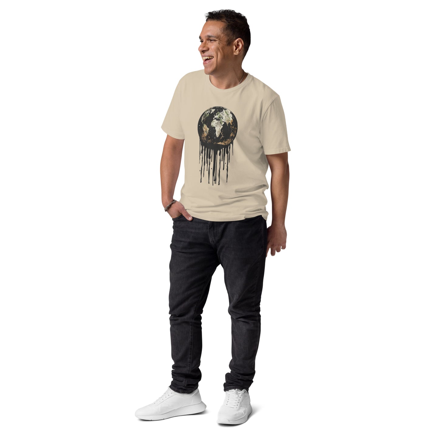 Print 'Bleeding Earth' Organic Cotton T-shirt MILTTI