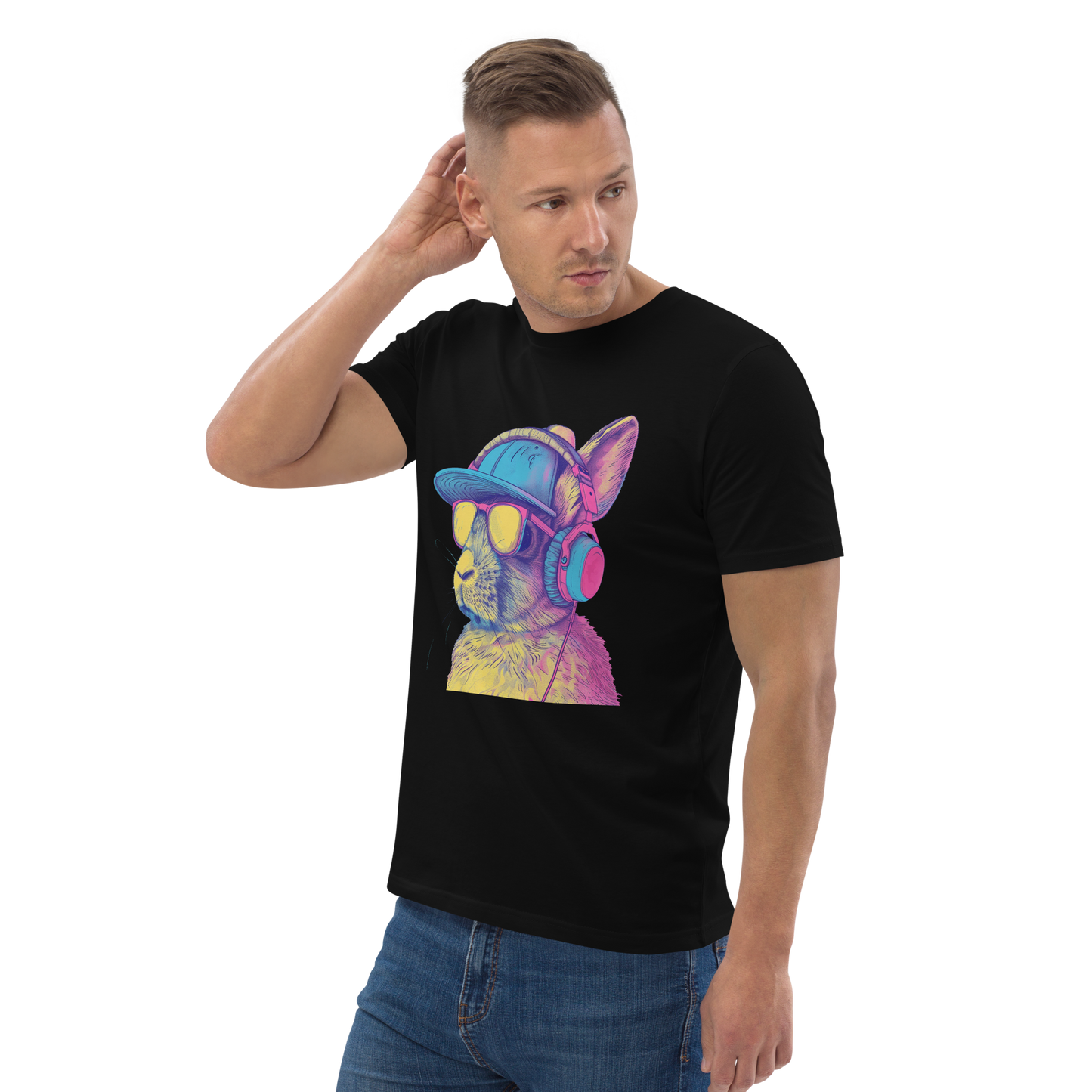 Print 'Bunny Jam' Organic Cotton T-shirt MILTTI