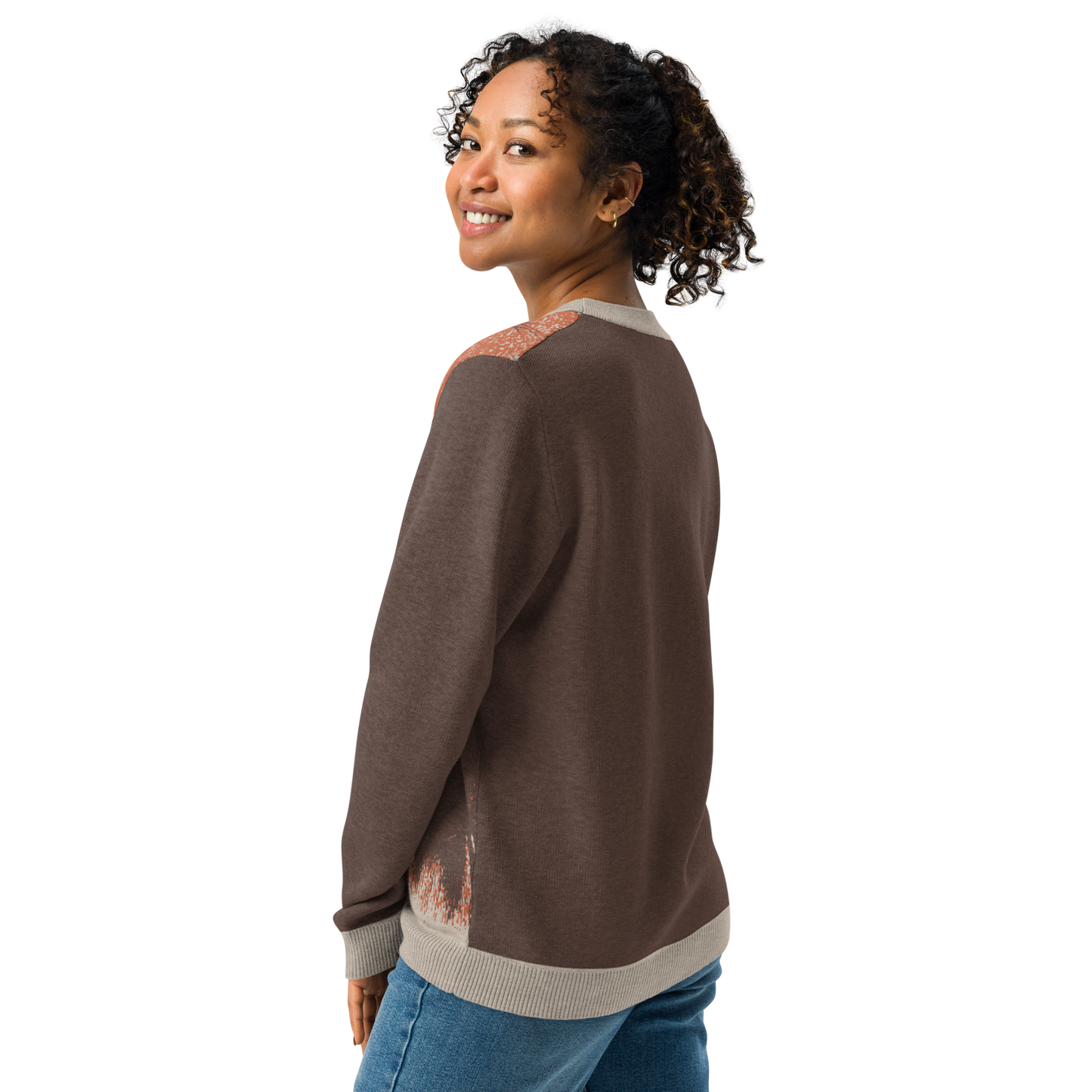 Print 'Fox Couple' Knitted Sweater MILTTI