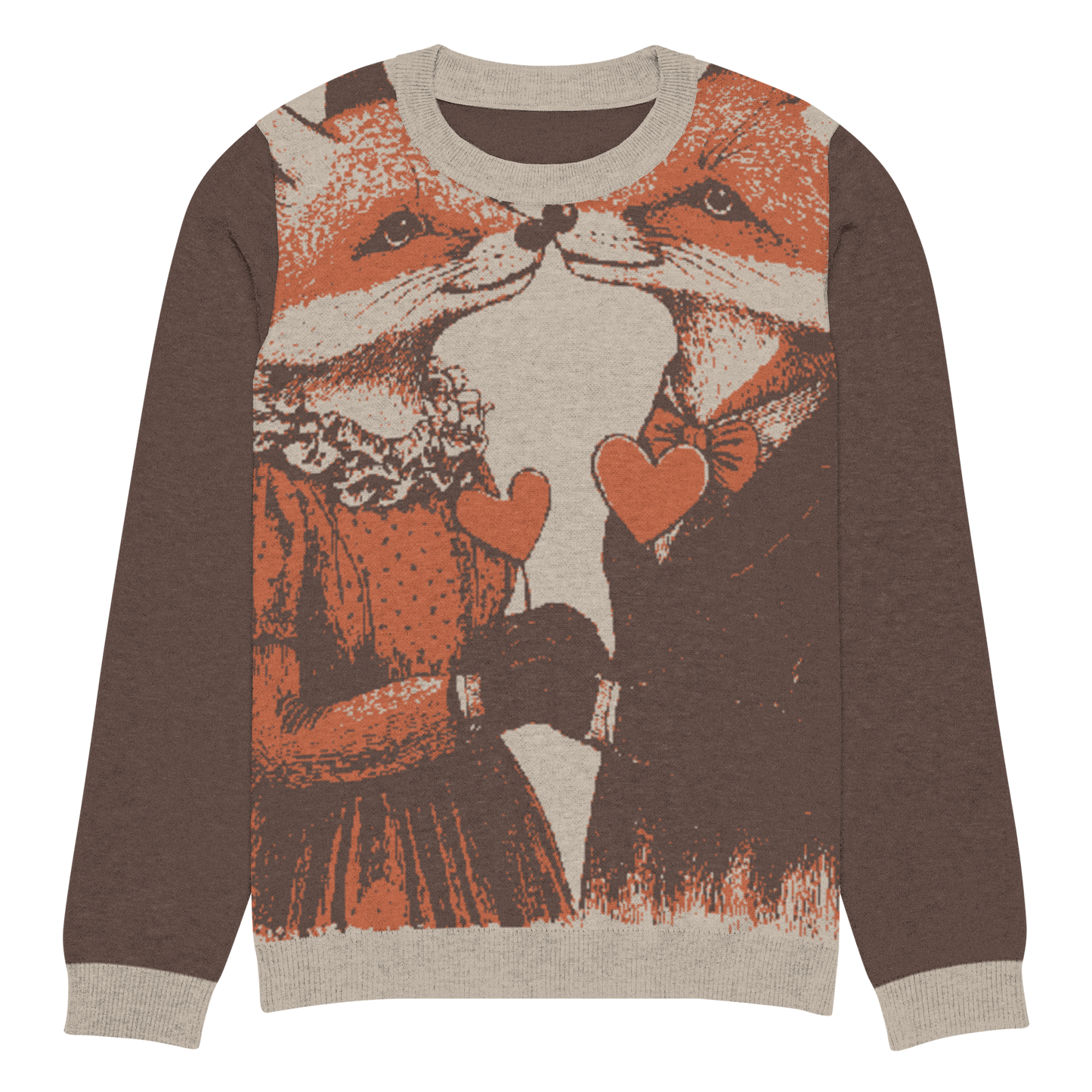 Print 'Fox Couple' Knitted Sweater MILTTI