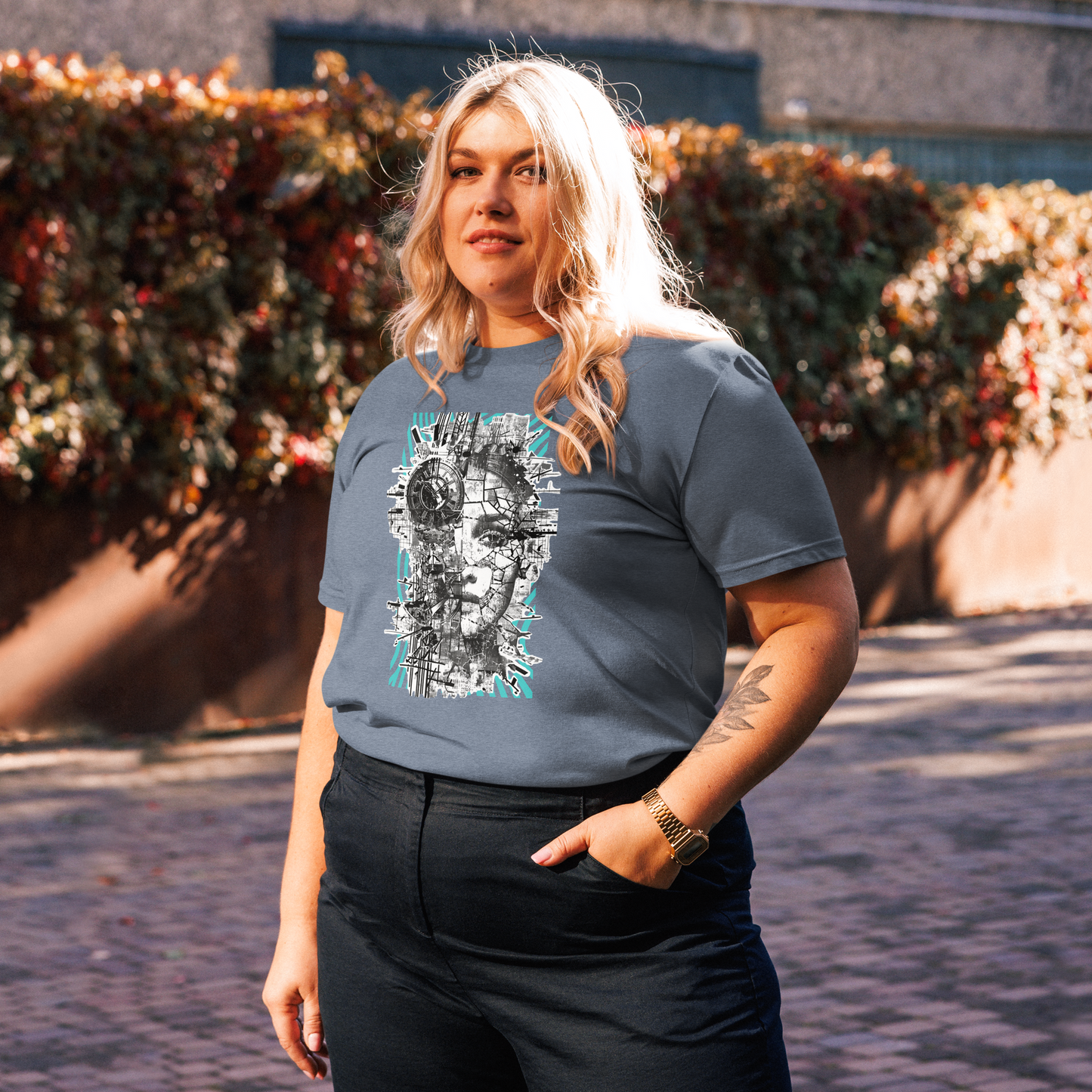 Print 'Digital Diva' Organic Cotton T-shirt MILTTI