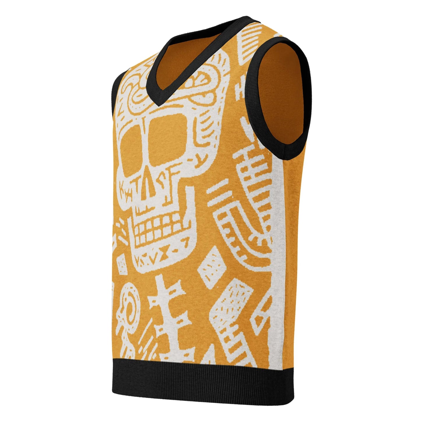 'Chalk About' Knit V-neck Vest