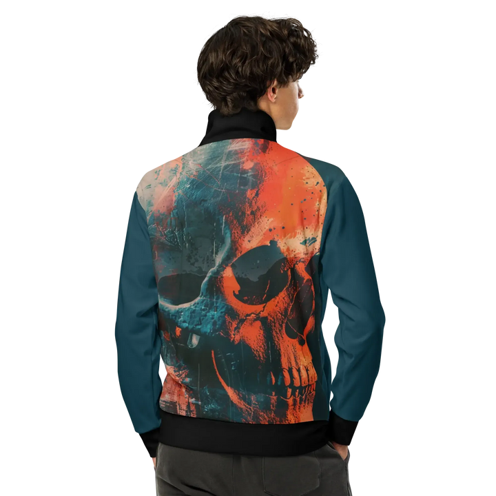 Print 'Skull Burn' Track Jacket MILTTI