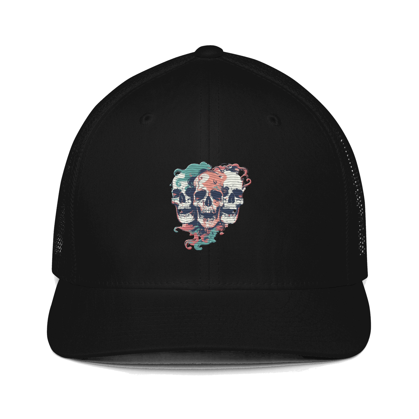 Print 'Skull Squad' Trucker Cap Black MILTTI