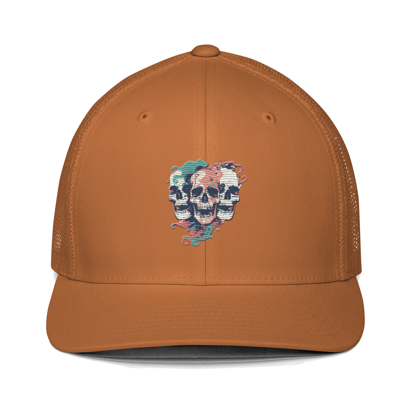 Print 'Skull Squad' Trucker Cap Caramel MILTTI