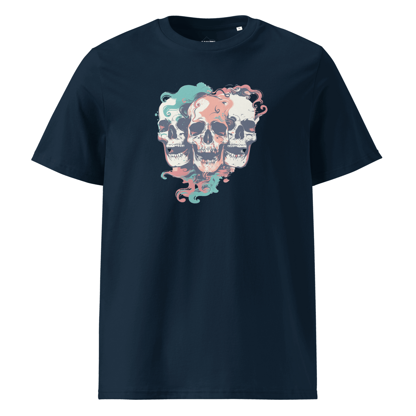 Print 'Skull Squad' Organic Cotton T-shirt French Navy MILTTI