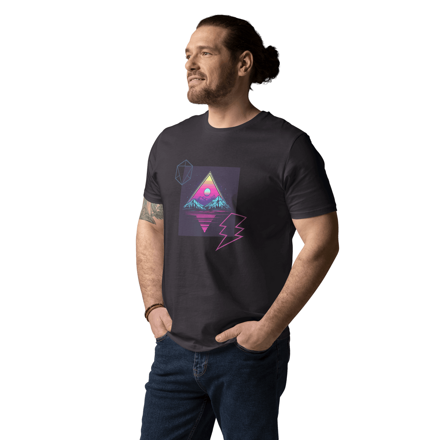 Print 'Pop Triangle' Organic Cotton T-shirt MILTTI