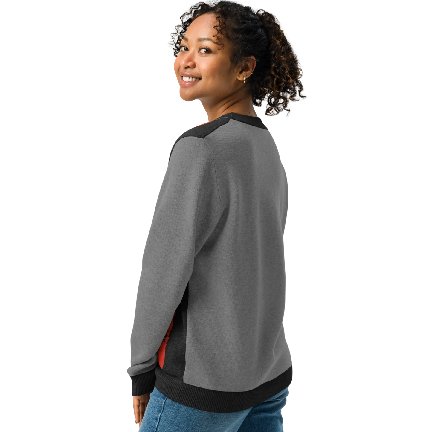 Print 'Skull Burn' Knitted Crew Neck Sweater MILTTI