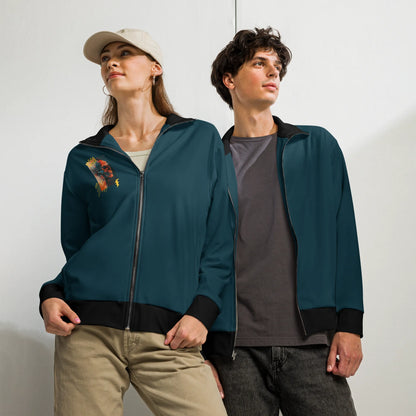 Print 'Skull Burn' Track Jacket MILTTI