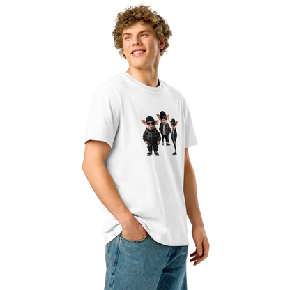 Print 'Bacon Boys' Organic Ribbed Neck T-shirt MILTTI