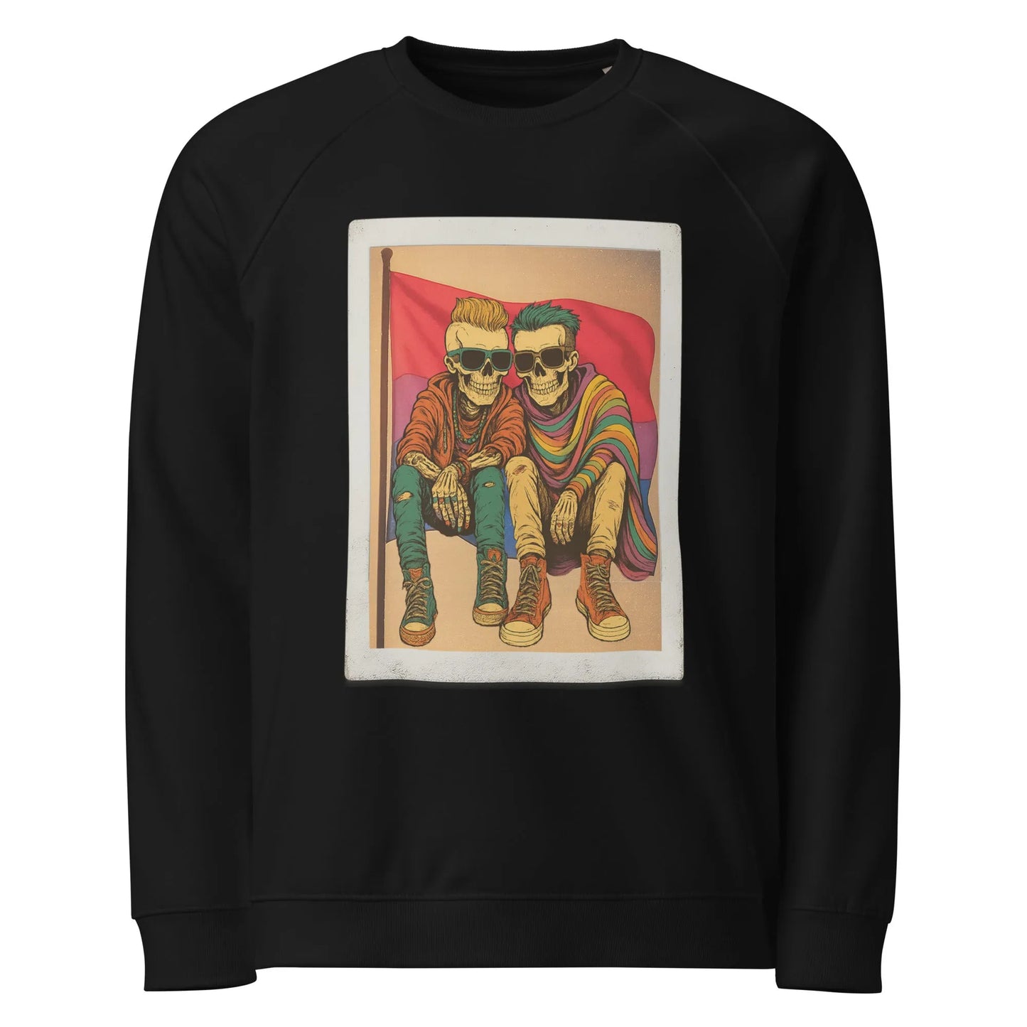 Print 'Bi to the Bone' Organic Sweatshirt Black MILTTI