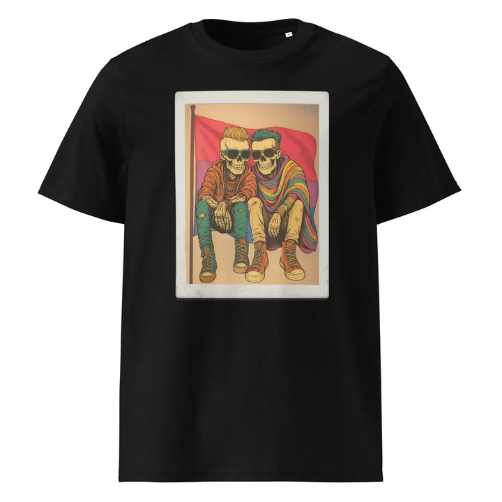 Print 'Bi to the Bone' Organic T-shirt Black MILTTI