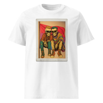 Print 'Bi to the Bone' Organic T-shirt White MILTTI