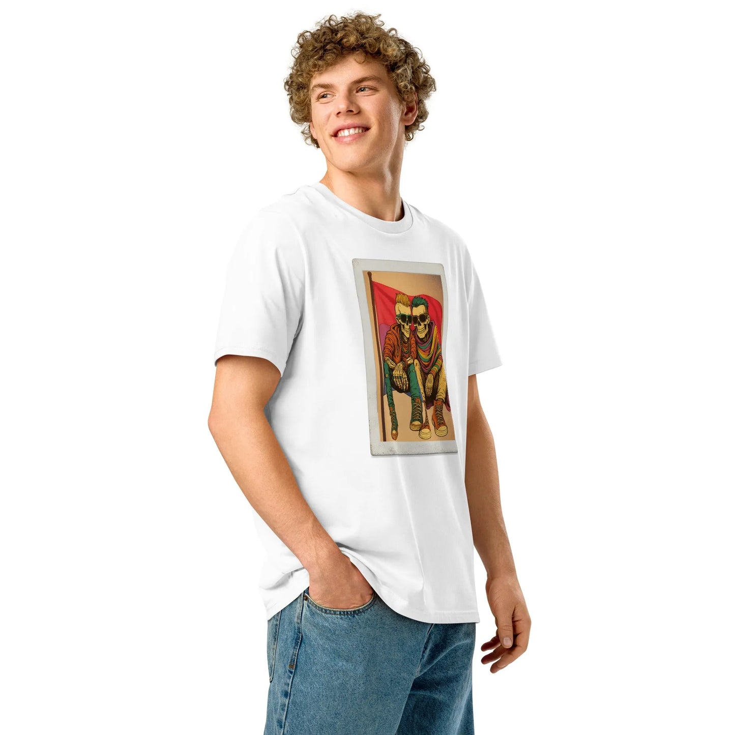 Print 'Bi to the Bone' Organic T-shirt MILTTI