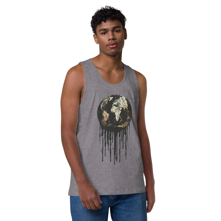Print 'Bleeding Earth' Premium Tank Top MILTTI