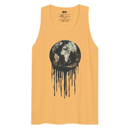 Print 'Bleeding Earth' Premium Tank Top Squash MILTTI