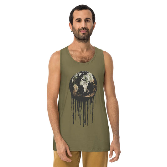 Print 'Bleeding Earth' Premium Tank Top MILTTI