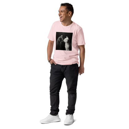 Print 'Cat Couple B&W' Organic Cotton T-shirt MILTTI
