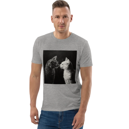Print 'Cat Couple B&W' Organic Cotton T-shirt MILTTI