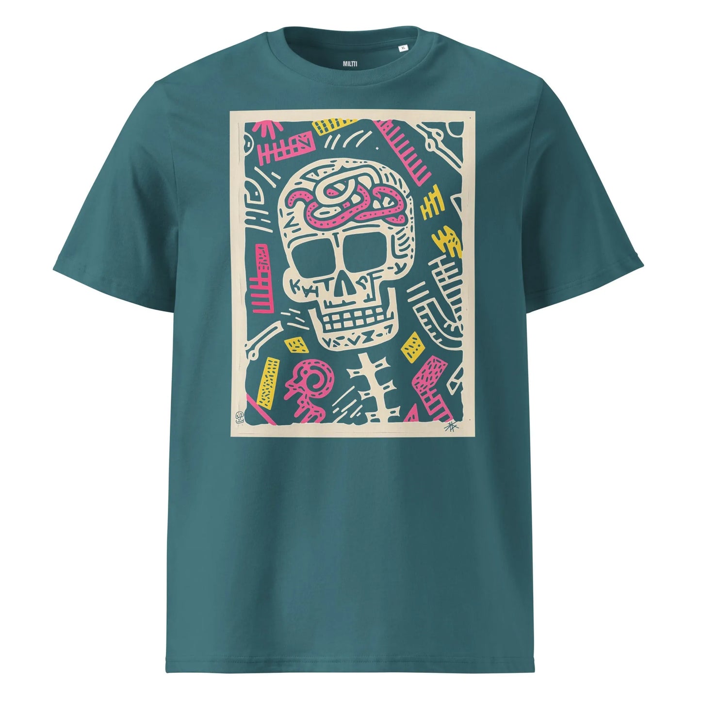 Print 'Chalk About' Organic T-shirt Stargazer MILTTI