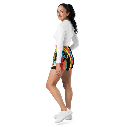 Print 'Colorful Chaos' Athletic Shorts MILTTI