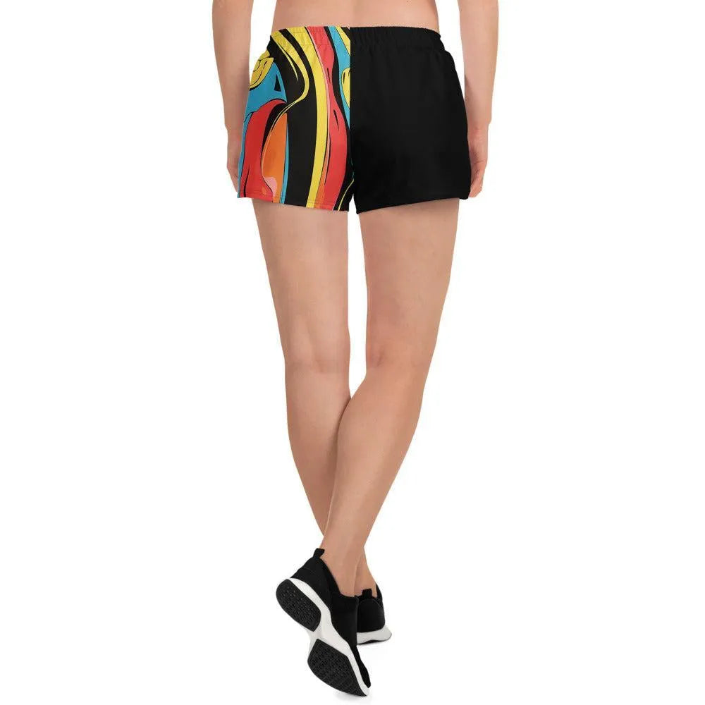 Print 'Colorful Chaos' Athletic Shorts MILTTI