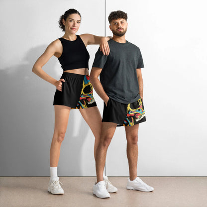 Print 'Colorful Chaos' Athletic Shorts MILTTI