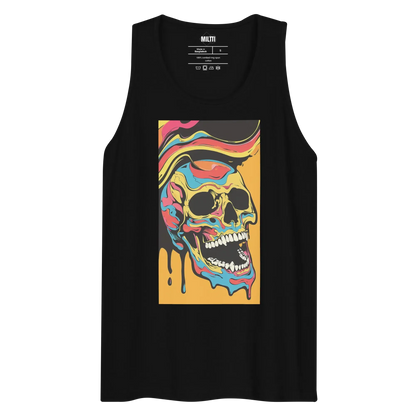 Print 'Colorful Chaos' Premium Tank Top Black MILTTI