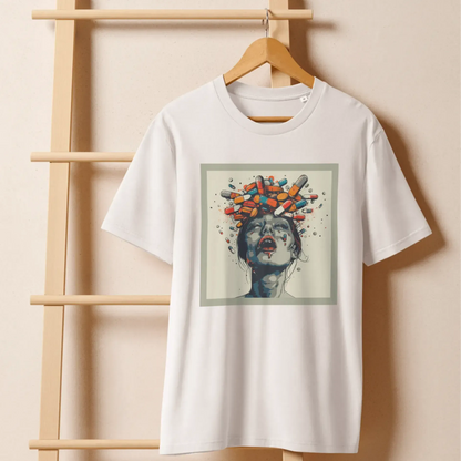 Print 'Crazy Pills' Organic Cotton T-shirt MILTTI