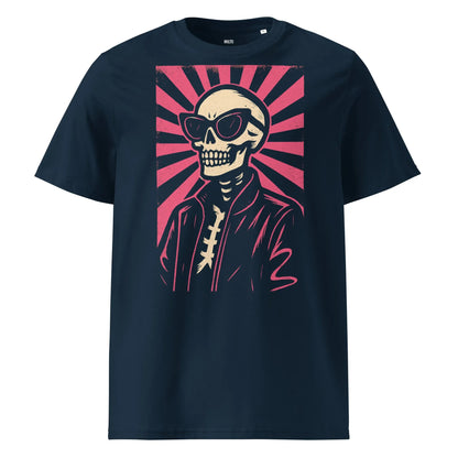 Print 'Deadly Cool' Organic T-shirt French Navy MILTTI