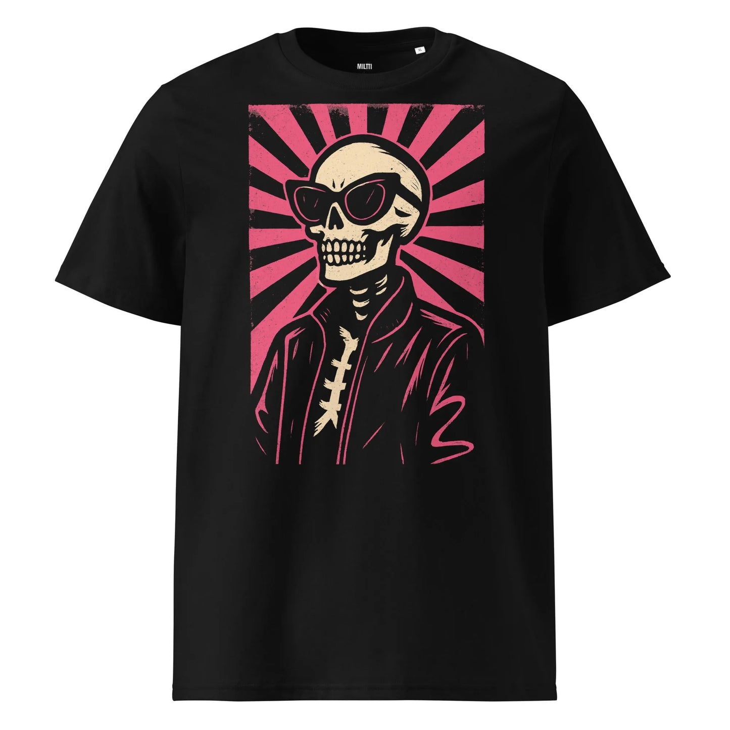 Print 'Deadly Cool' Organic T-shirt Black MILTTI