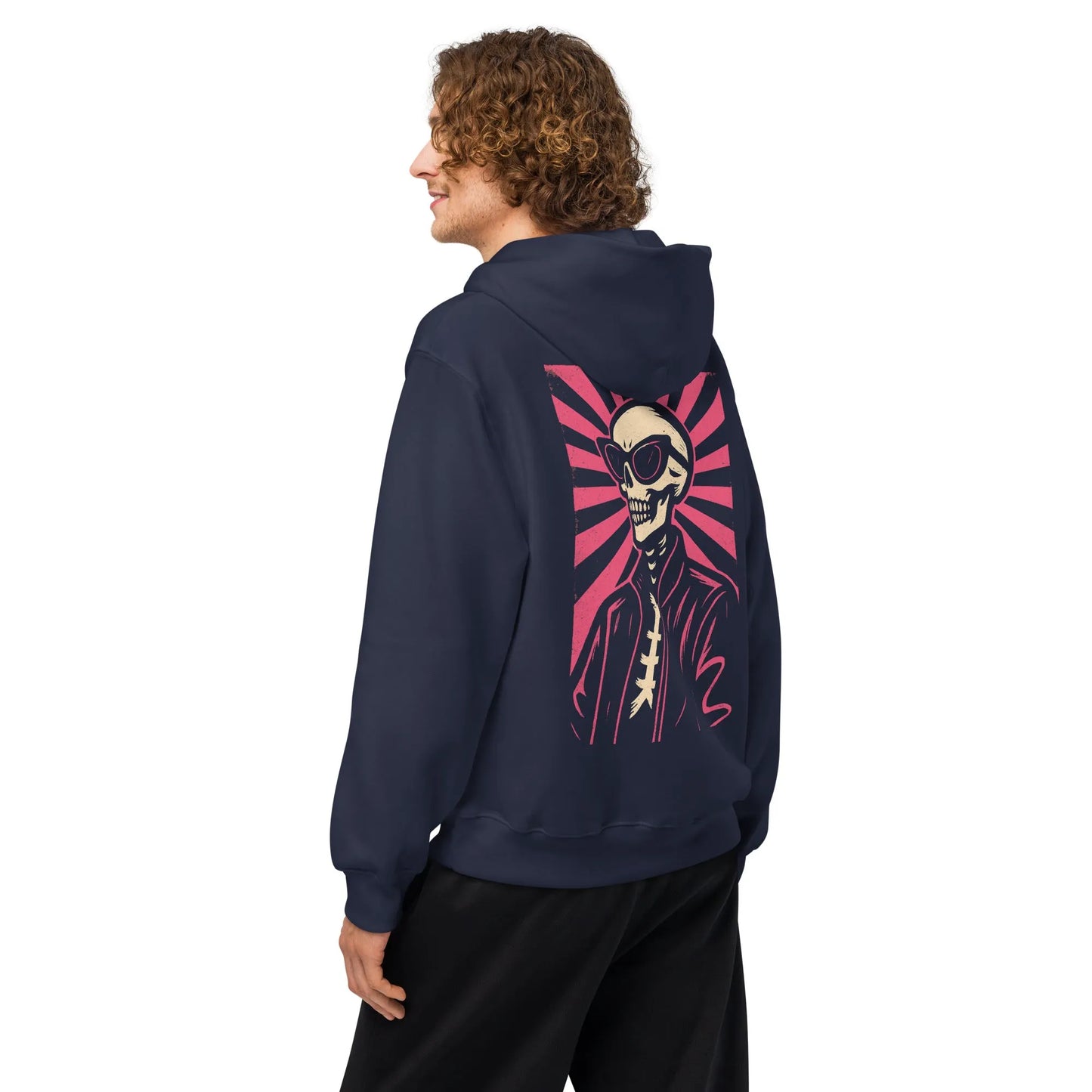 Print 'Deadly Cool' Oversized Hoodie MILTTI