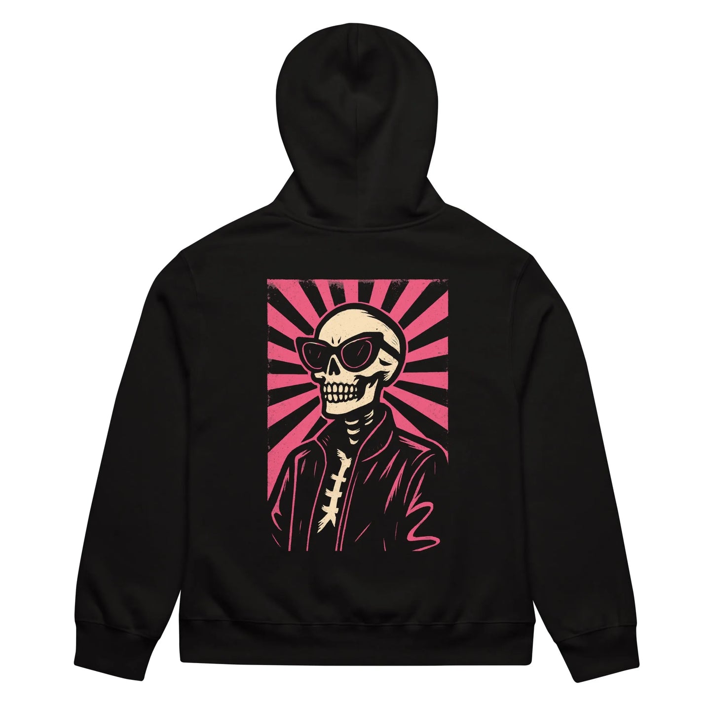 Print 'Deadly Cool' Oversized Hoodie Black MILTTI