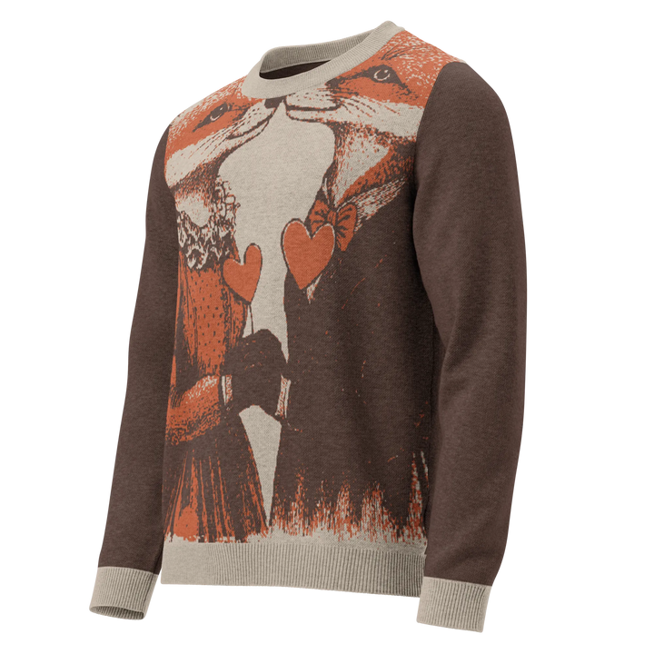 Print 'Fox Couple' Knitted Sweater MILTTI