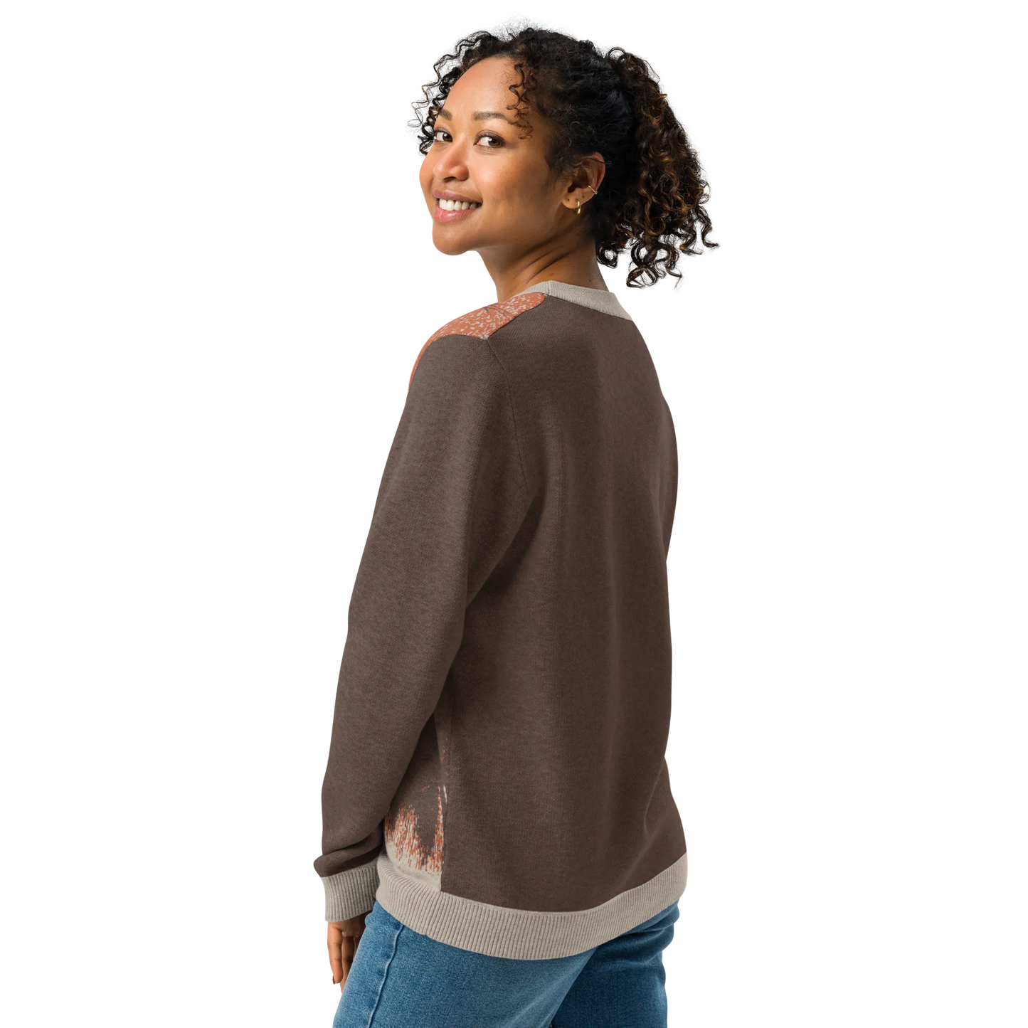 Print 'Fox Couple' Knitted Sweater MILTTI