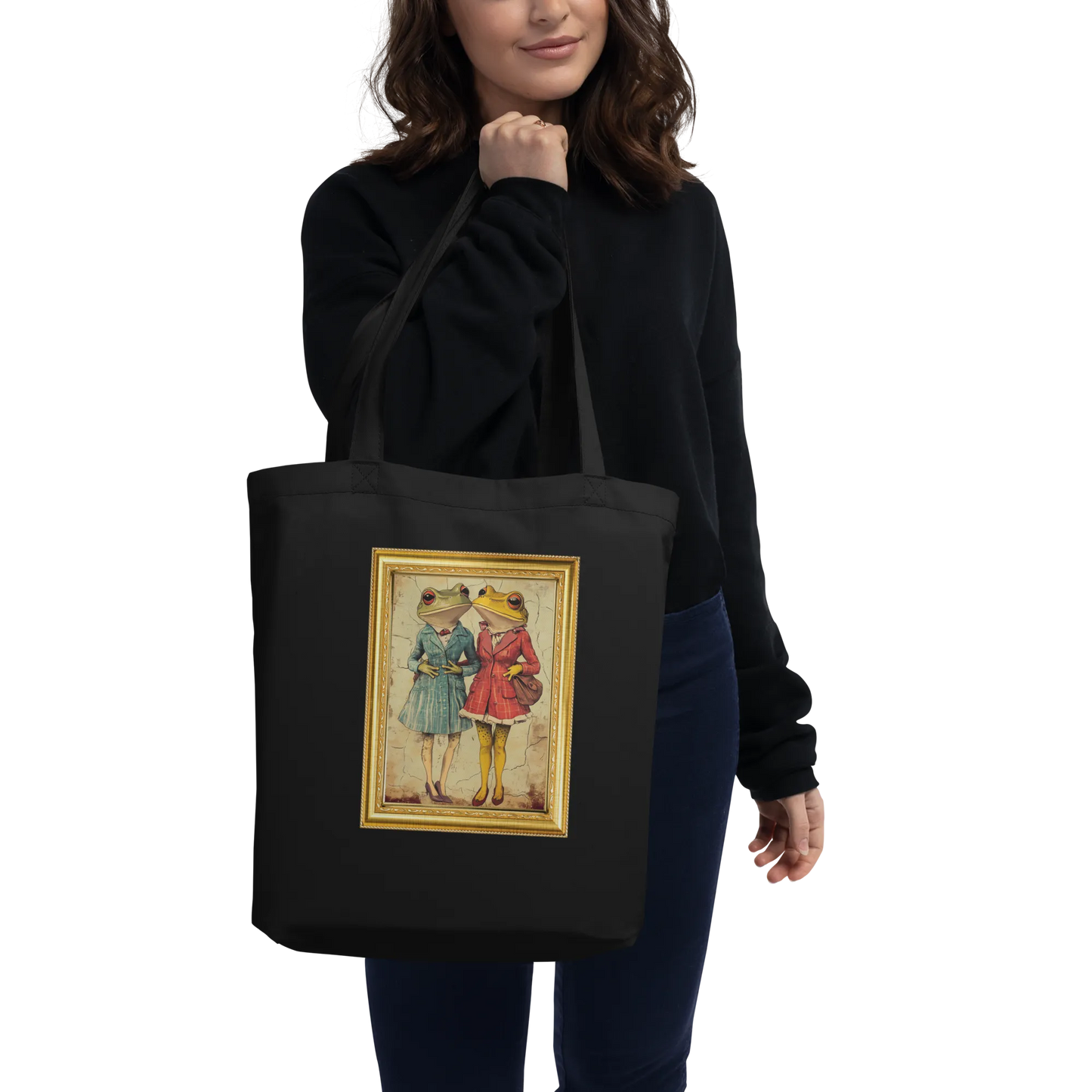 Print 'Frog Couple' Tote Bag MILTTI