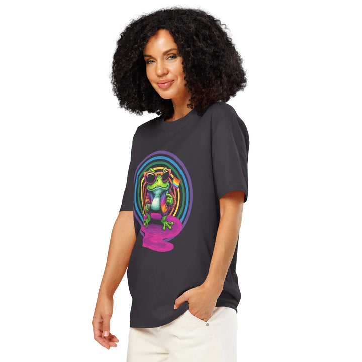 Print 'Frog the Mic' Organic Cotton T-shirt MILTTI