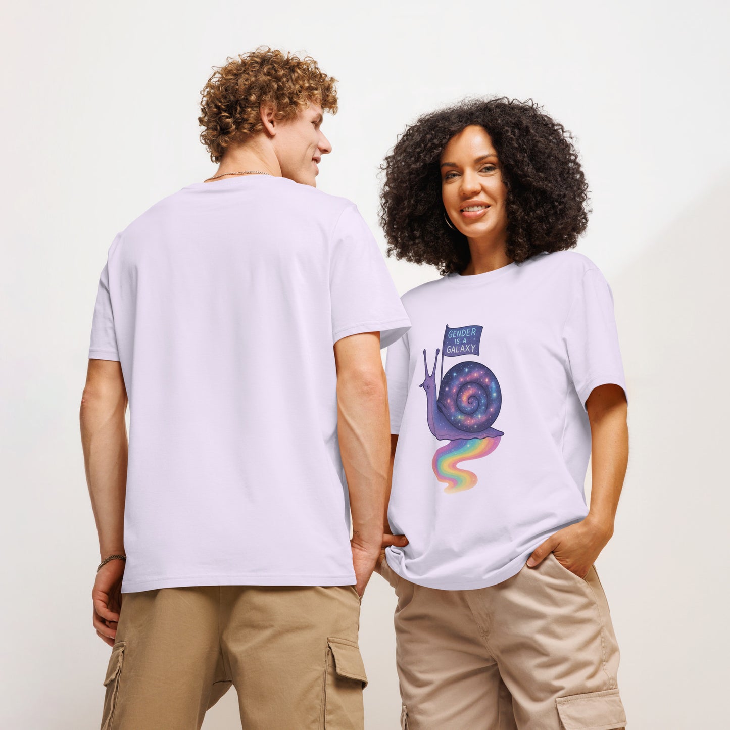 Print 'Galaxy Snail' Organic Cotton T-shirt MILTTI