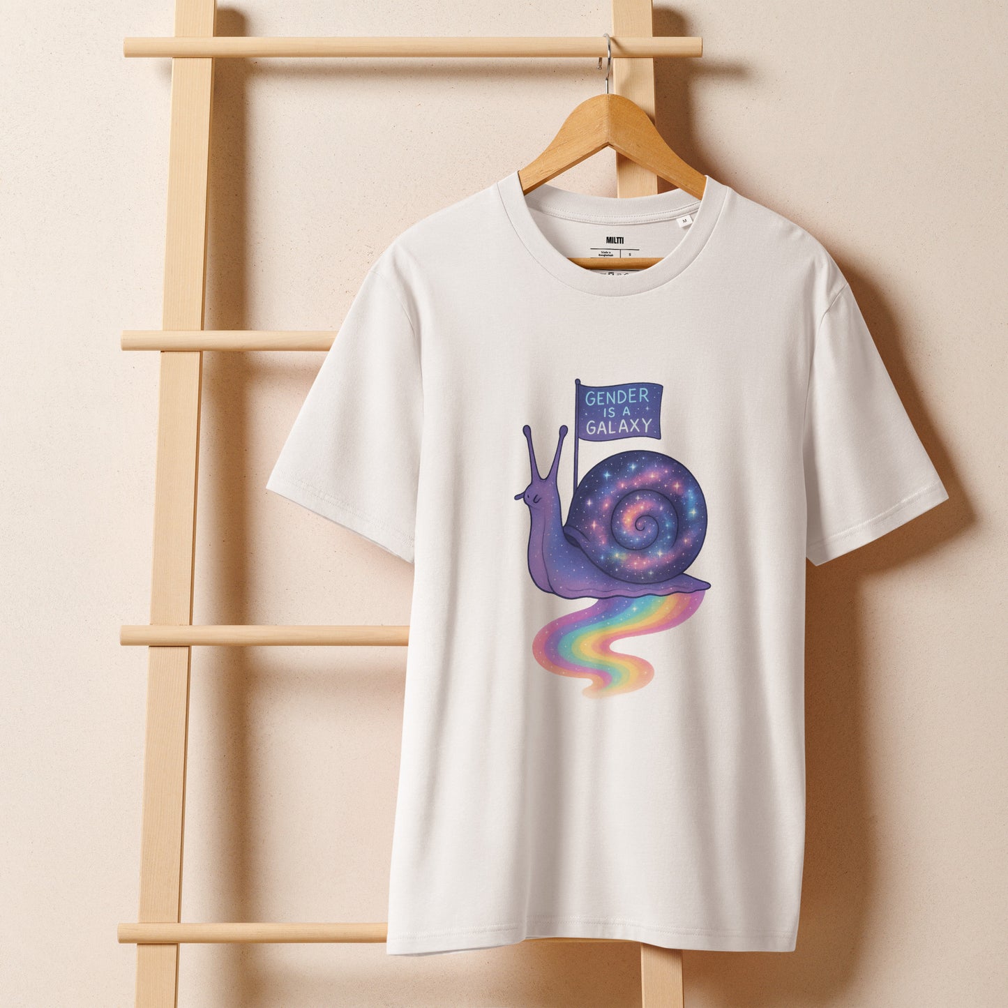 Print 'Galaxy Snail' Organic Cotton T-shirt MILTTI