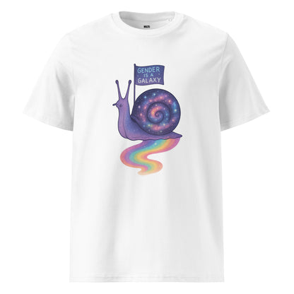 Print 'Galaxy Snail' Organic Cotton T-shirt White MILTTI